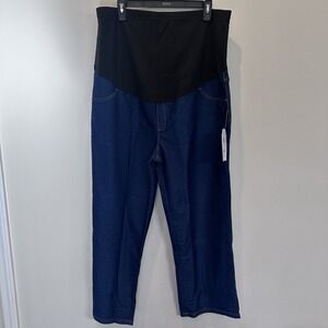 TIME AND TRU‎ Maternity Jeans Jeggings Sz 2XL(20) Blue Denim Comfort Belly New!
